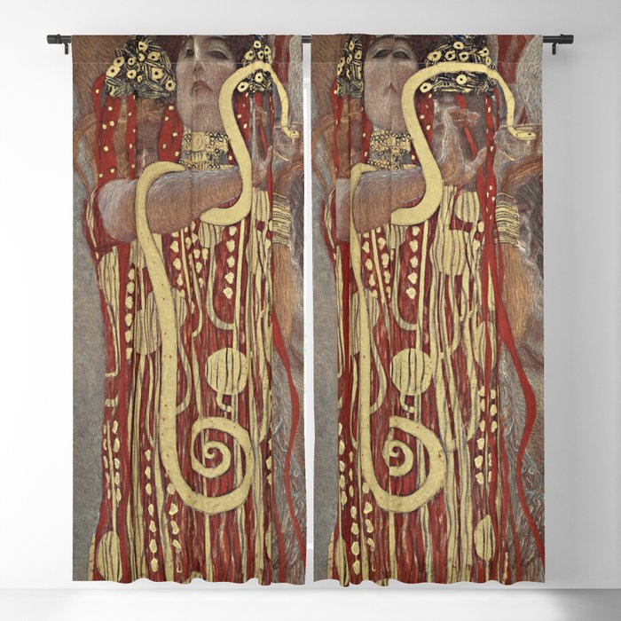 Hygieia (1907) by Gustav Klimt Blackout Curtain