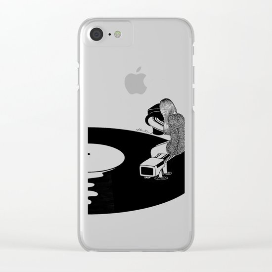Don't Just Listen, Feel It Clear iPhone Case