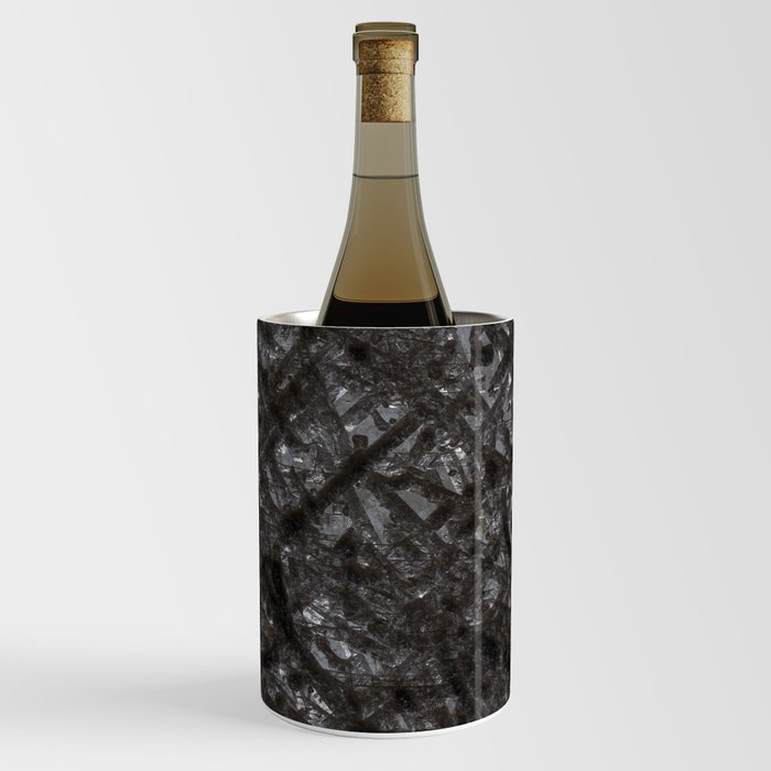 Grunge grey metal panel Wine Chiller