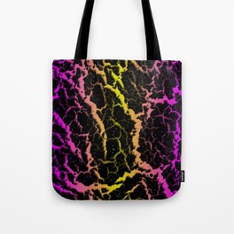 Cracked Space Lava - Pink/Yellow Tote Bag