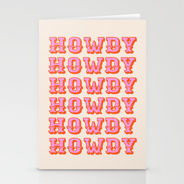 howdy howdy Stationery Cards