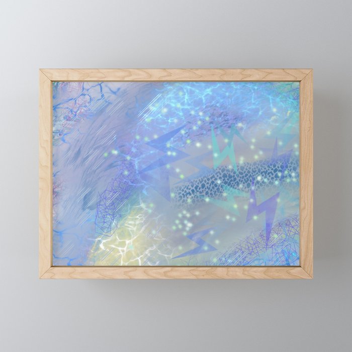 Lightning Framed Mini Art Print