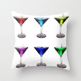 The cocktail twins Throw Pillow