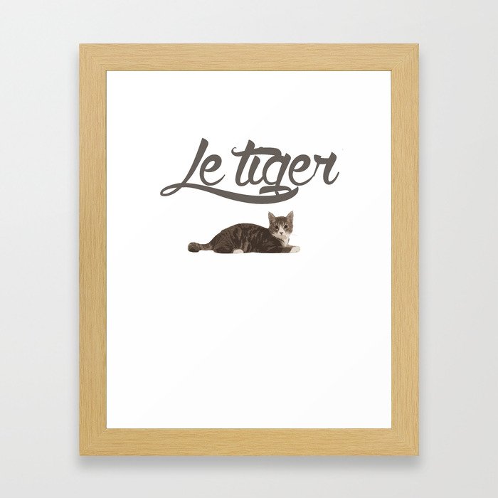 Le Tiger Framed Art Print