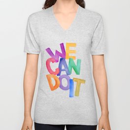 We can do it V Neck T Shirt