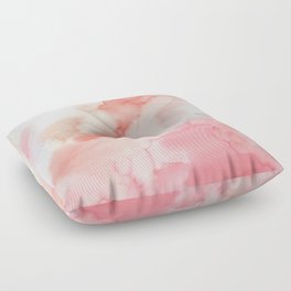 Warm pink waters Floor Pillow
