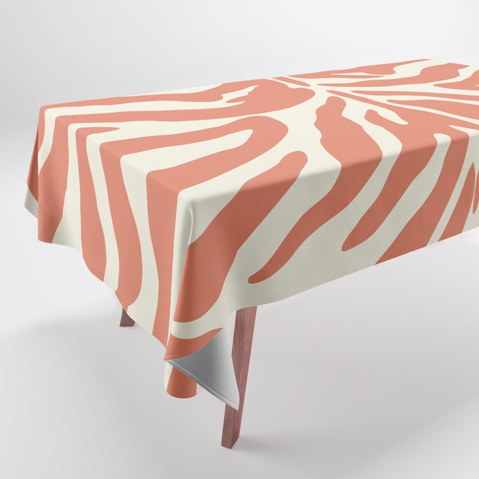 Retro Abstract Tiger Print - Brown Tablecloth