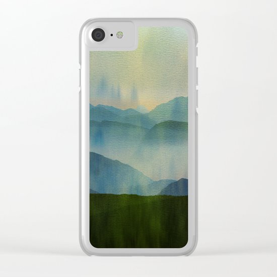 Pine Forest Clear iPhone Case