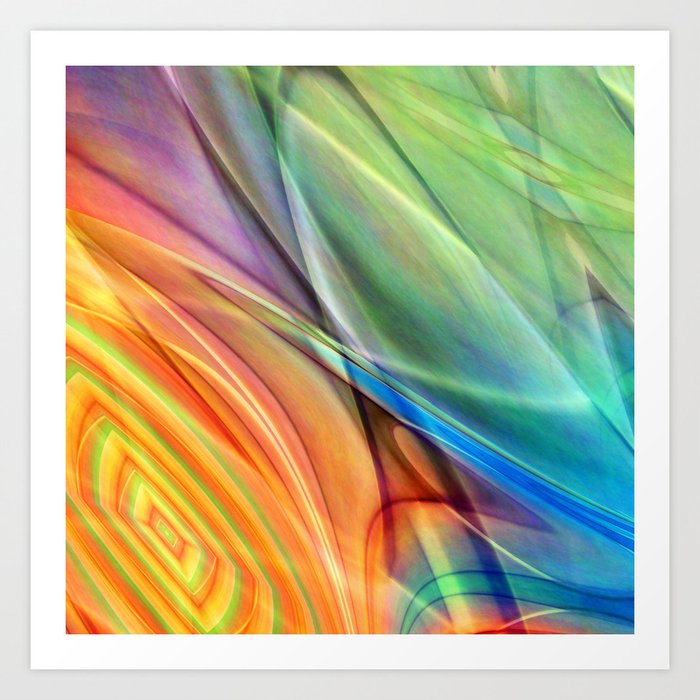 multicolored abstract no. 52 Art Print