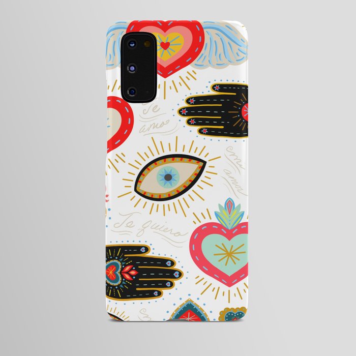 Milagro Love Hearts - White Android Case