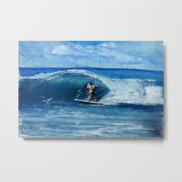 Surfing  Metal Print | Surfboardart, Hawaiisurf, Californiasurf, Surfingwaves, Beach Life, Catchthewave, Professionalsurfer, Colorfulsea, Turquoisewater, Summersurfing 