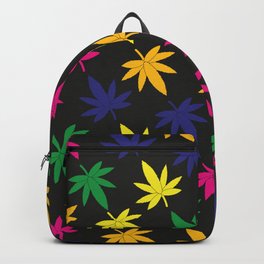 Weed Leaf Pattern (Tropical Colors) Backpack