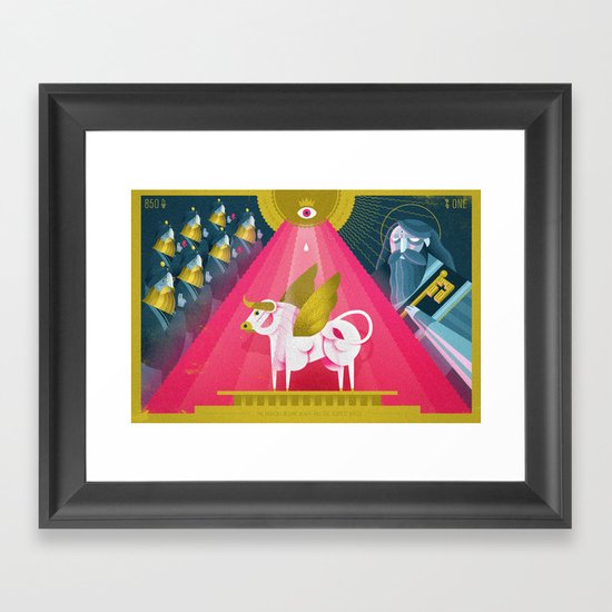 Elijah and the Prophets of Baal (by Dan Christofferson) Framed Art Print