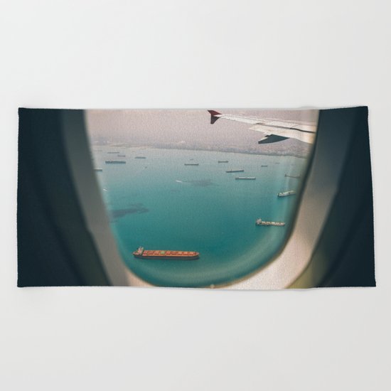 Shipping Paradise Beach Towel