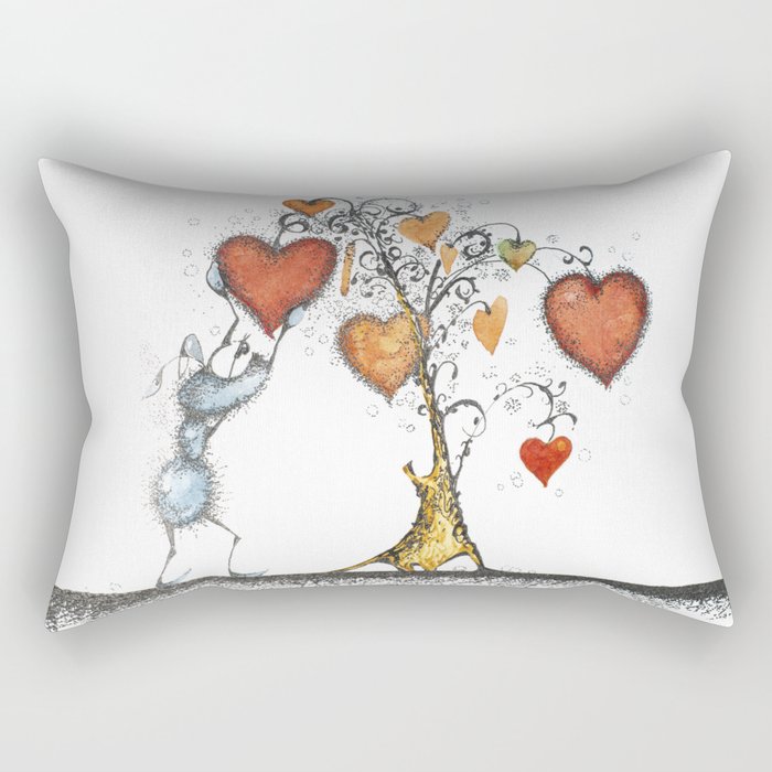 Tree of hearts Rectangular Pillow