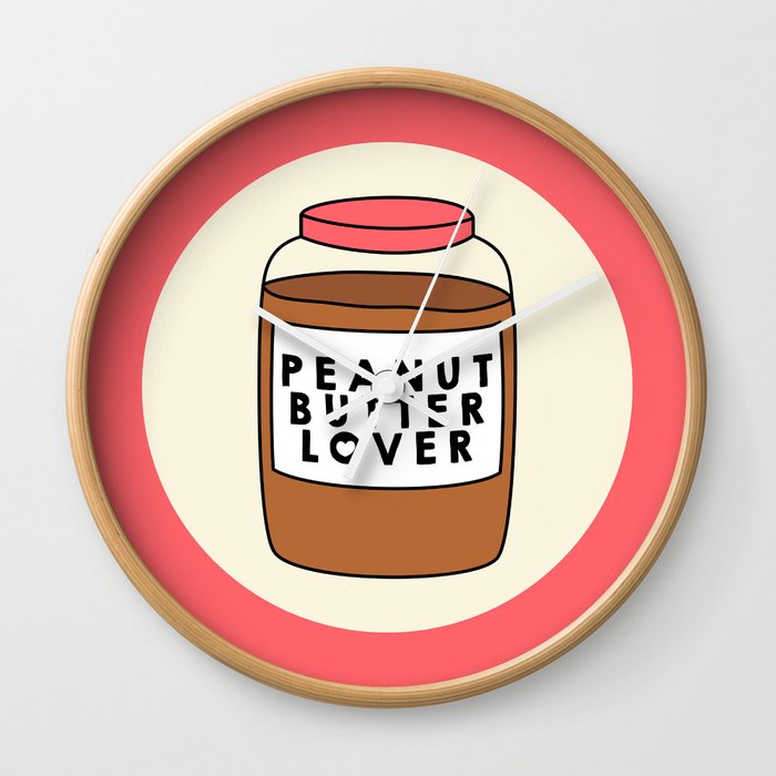 Peanut Butter Lover Wall Clock