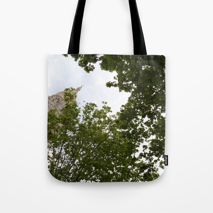 church and greenery II Tote Bag
