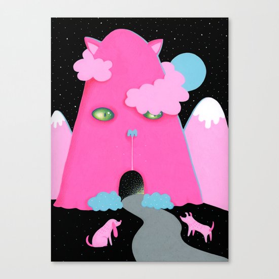 Cat Mountain Canvas Print