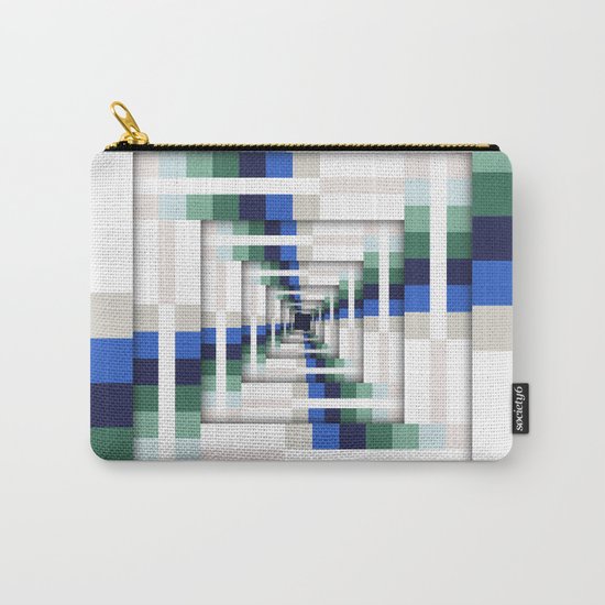 Layers of Colorful Stripes Carry-All Pouch
