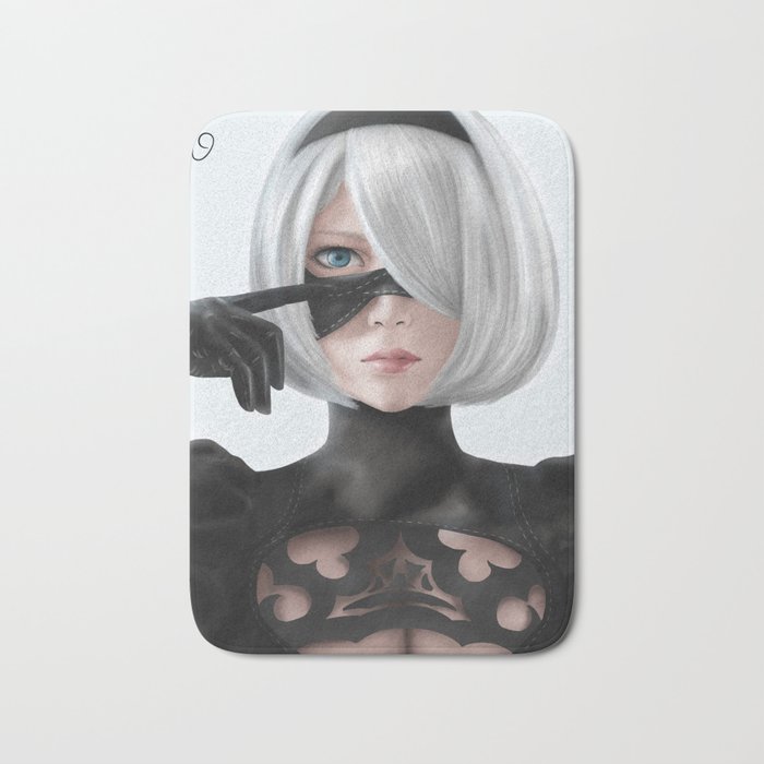 Nier Automata 2b Fanart Cosplay Sesshuasuak Portrait Bath Mat By Robepate Society6 I'm such a sucker for 2b and for pastel color palettes.i think i might really like this kind of style~. nier automata 2b fanart cosplay sesshuasuak portrait bath mat by robepate