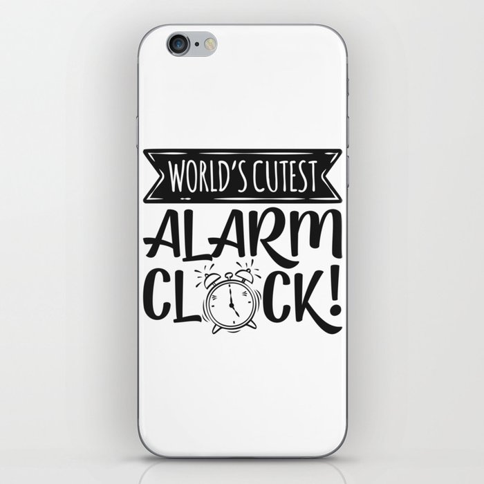 World's Cutest Alarm Clock iPhone Skin