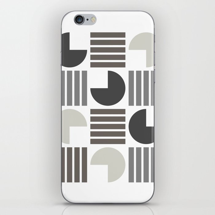 Classic pastel tone geometric minimal composition 7 iPhone Skin