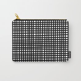 Black and White Gingham Carry-All Pouch