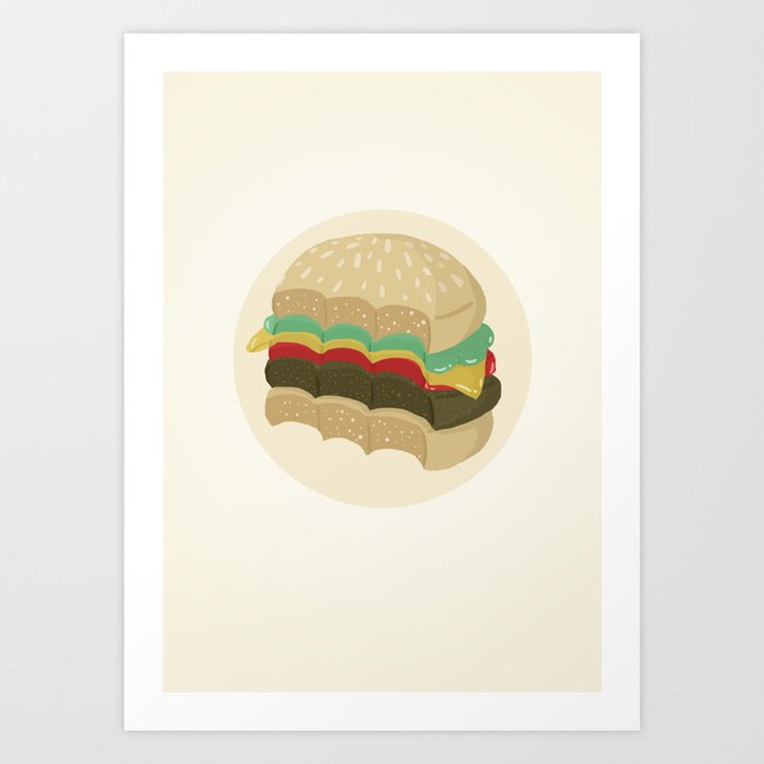 Totally a Burger Art Print