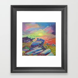 view of the peak district Framed Art Print