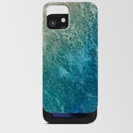 Blue green ocean iPhone Card Case