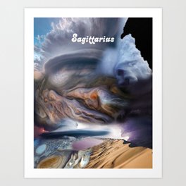 Sagittarius - Celestial Bodies Oracle  Art Print