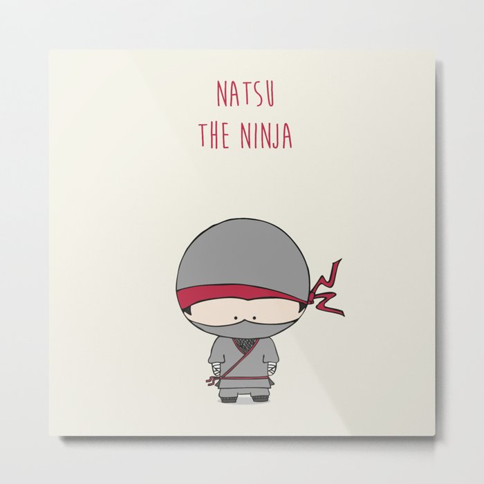 Natsu the Ninja Metal Print