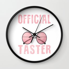 official candy taster official candy test Wall Clock