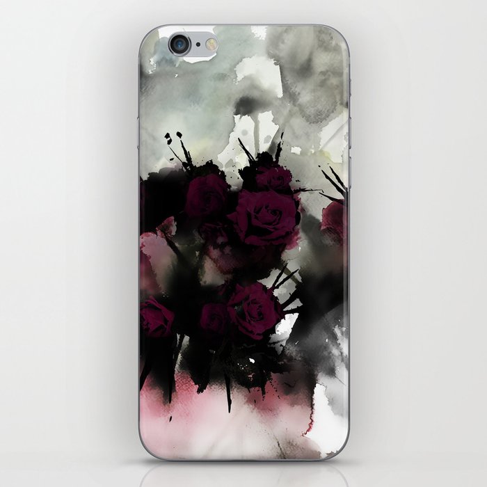 Dark Rose Forest iPhone Skin
