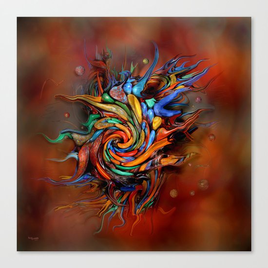 Abstract wash Canvas Print