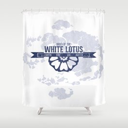 Order of the White Lotus World Map Shower Curtain