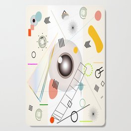 Abstract Geometric Composition Cutting Board