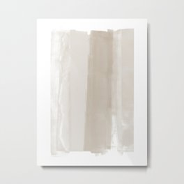 Beige Ombre Minimalist Abstract Painting Metal Print | Ombre, Ecru, Calm, Soothing, Beige, Contemporary, Tan, Painting, Curated, Abstract 