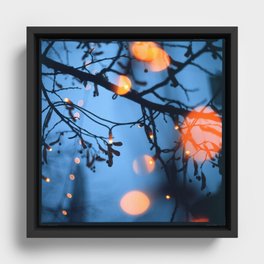 Fireflies Framed Canvas