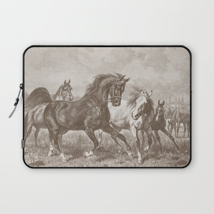 HORSES ON A PASTURE  Laptop Sleeve