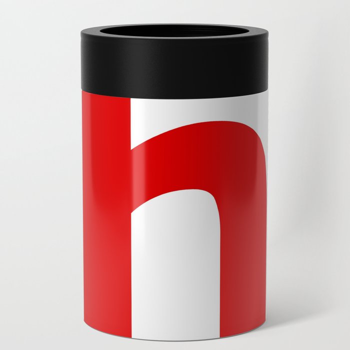 letter H (Red & White) Can Cooler