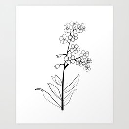 Simple Flower Art Prints For Any Decor Style Society6