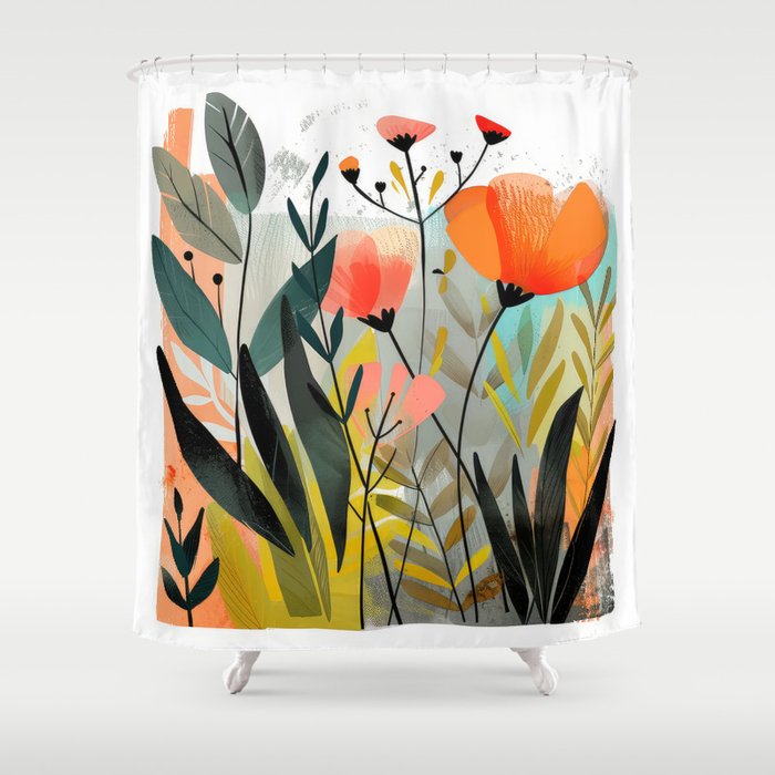 Just Smell Wildflowers Shower Curtain