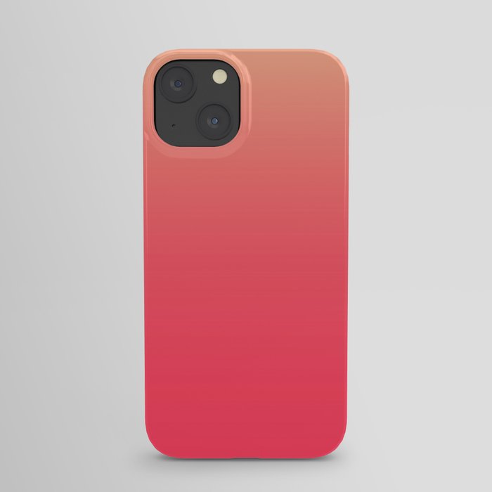 Coral Pink Ombre iPhone Case