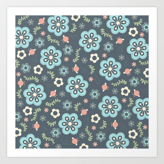 Whimsy Floral Art Print