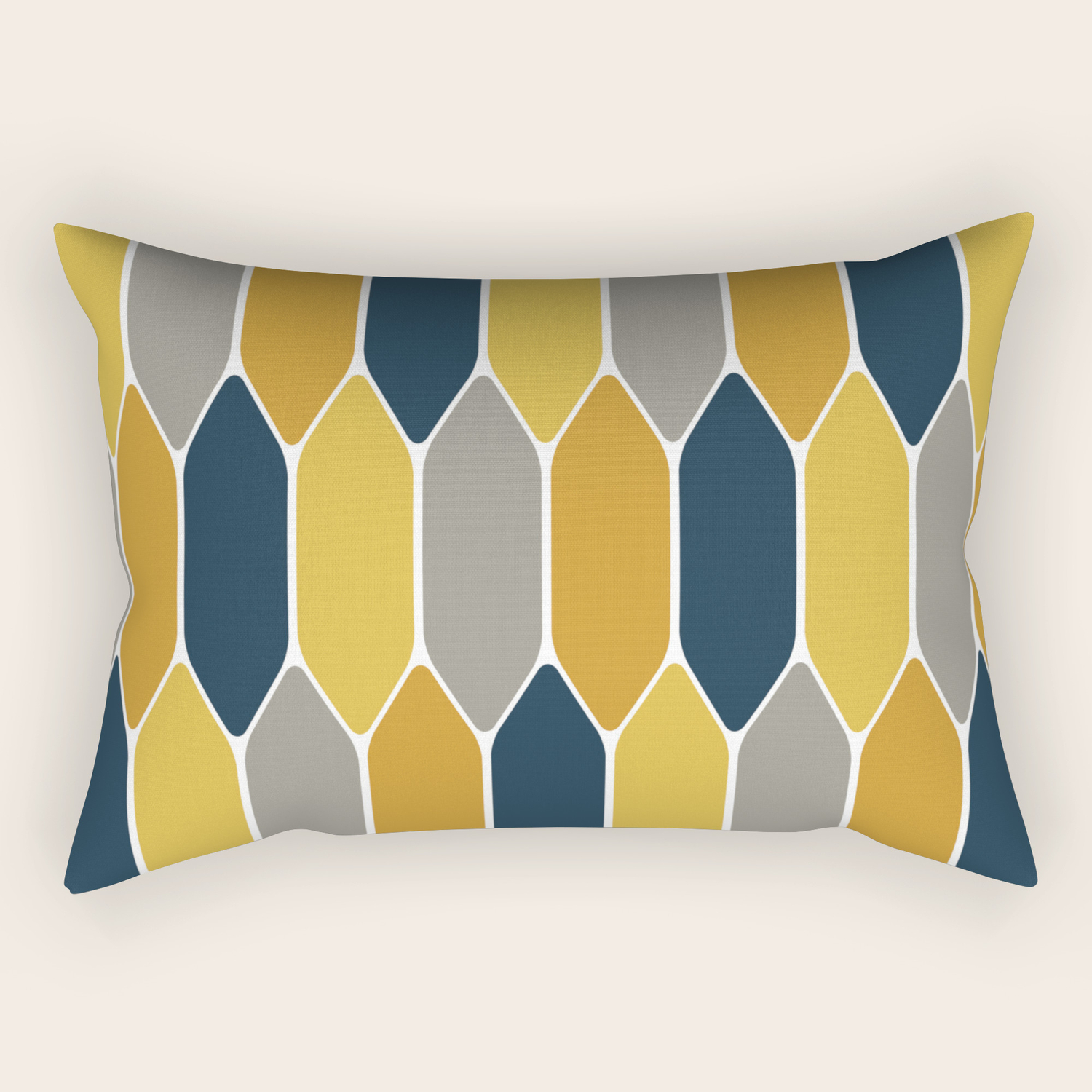 long yellow pillow