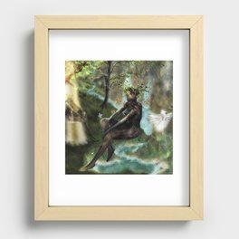 Woodwoses and the dream Forest [Single Panel version] Recessed Framed Print