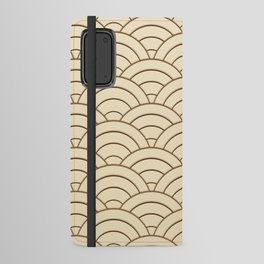 Golden Art Deco Geometry Android Wallet Case