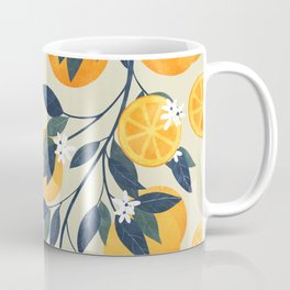 Oranges branch and flowers Coffee Mug