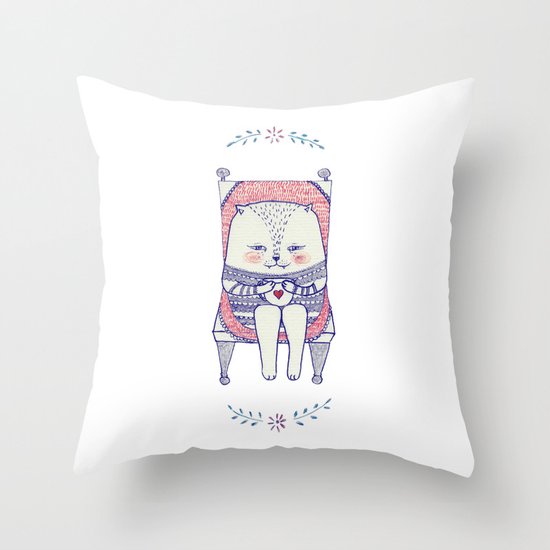 my favourite chair Throw Pillow